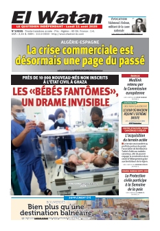 Couverture de El Watan du 11 août 2025