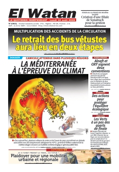 Couverture de El Watan du 18 août 2025