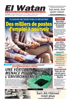 Couverture de El Watan du 