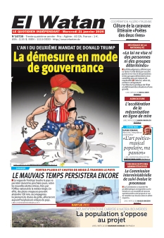 cover El Watan n°20260121