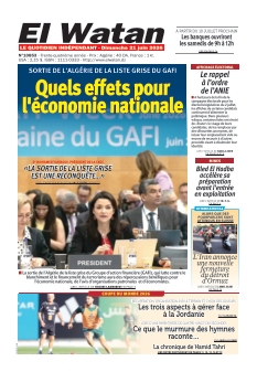 cover El Watan n°20260621