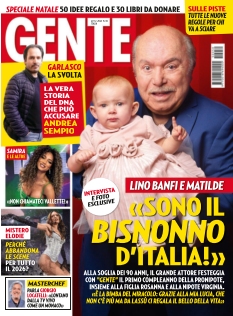 Copertina di Gente del 11 dicembre 2025