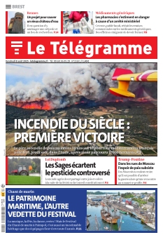 Couverture de Le Télégramme Brest Ville du 08 août 2025