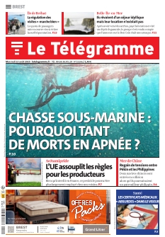 Couverture de Le Télégramme Brest Ville du 13 août 2025