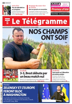 Couverture de Le Télégramme Brest Ville du 18 août 2025