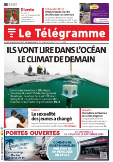 Couverture de Le Télégramme Brest Ville du 13 septembre 2025