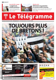 cover Le Télégramme Brest Ville n°20251219