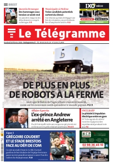 cover Le Télégramme Brest Ville n°20260220
