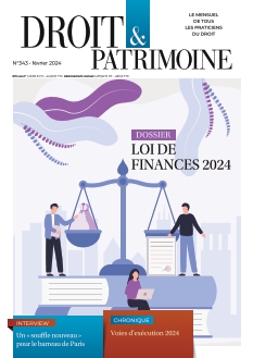 Couverture de Droit & Patrimoine du 