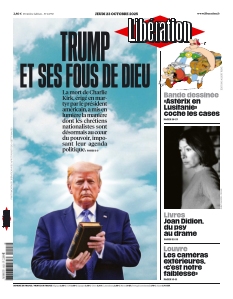 Couverture de Libération du 22 octobre 2025