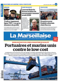 Couverture de La Marseillaise BDR Marseille du 