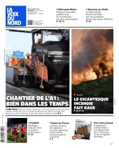 Couverture de La Voix du Nord Lille du 07 août 2025