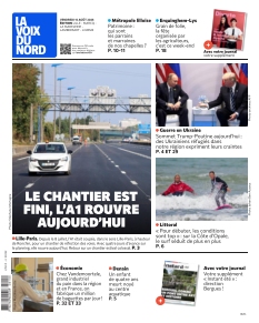 Couverture de La Voix du Nord Lille du 15 août 2025