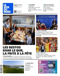 Couverture de La Voix du Nord Lille du 17 août 2025