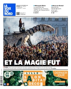 Couverture de La Voix du Nord Lille du 09 novembre 2025