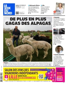 Couverture de La Voix du Nord Lille du 15 novembre 2025