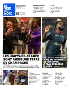 Couverture de La Voix du Nord Lille du 15 décembre 2025