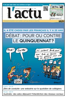 Couverture de L'Actu du 