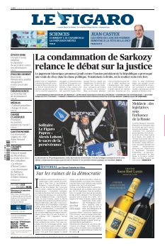 Couverture de Le Figaro du 26 septembre 2025