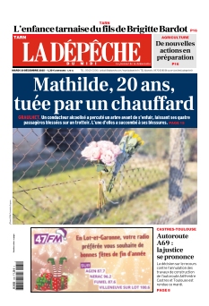 cover La Dépêche du Midi Tarn Castres n°20251230