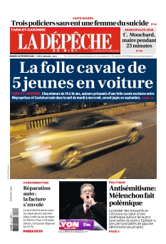 cover La Dépêche du Midi Tarn-et-Garonne n°20260228