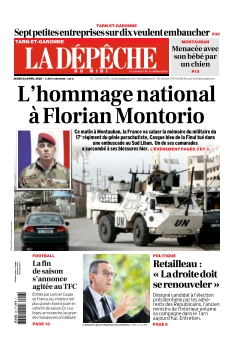 cover La Dépêche du Midi Tarn-et-Garonne n°20260423