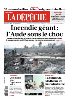 Couverture de La Dépêche du Midi Edition Toulouse du 07 août 2025
