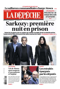 Couverture de La Dépêche du Midi Edition Toulouse du 22 octobre 2025