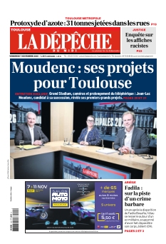 cover La Dépêche du Midi Edition Toulouse n°20251107
