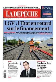 cover La Dépêche du Midi Edition Toulouse n°20260122