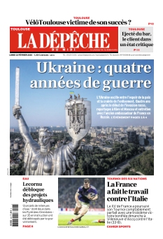 cover La Dépêche du Midi Edition Toulouse n°20260223