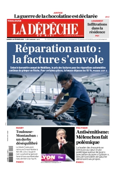 cover La Dépêche du Midi Edition Toulouse n°20260228
