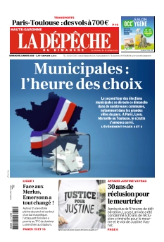 cover La Dépêche du Midi Edition Toulouse n°20260322