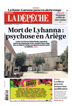 cover La Dépêche du Midi Edition Toulouse n°20260622