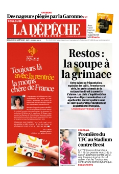 cover La Dépêche du Midi Ouest n°20250824