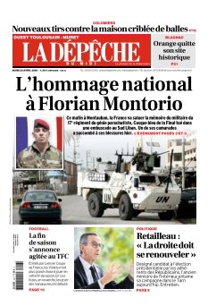 cover La Dépêche du Midi Ouest n°20260423