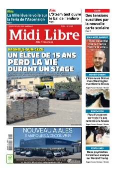cover Midi Libre Alès Cévennes n°20260418