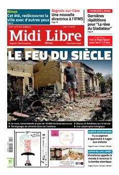 Couverture de Midi Libre Bagnols du 07 août 2025