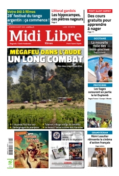 Couverture de Midi Libre Bagnols du 08 août 2025