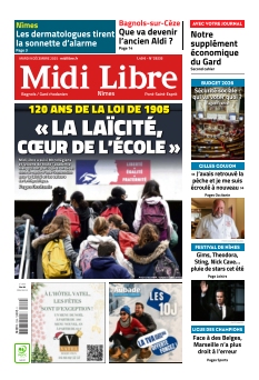 Couverture de Midi Libre Bagnols du 09 décembre 2025
