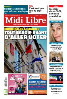 cover Midi Libre Bagnols n°20260313