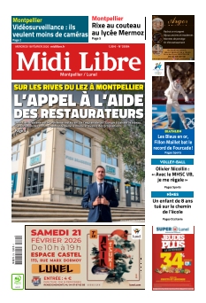 cover Midi Libre Montpellier n°20260218