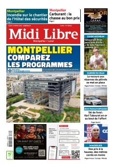 cover Midi Libre Montpellier n°20260312