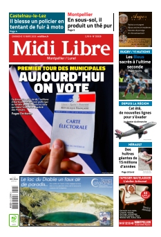 cover Midi Libre Montpellier n°20260315