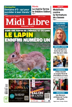 cover Midi Libre Montpellier n°20260404
