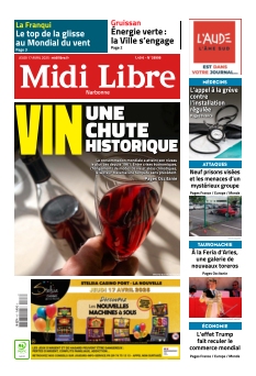 cover Midi Libre Narbonne n°20250417