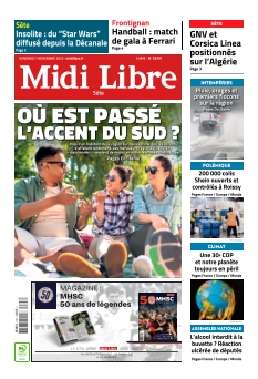 cover Midi Libre Sète n°20251107