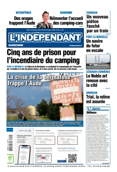 cover L'Indépendant Narbonne n°20251216