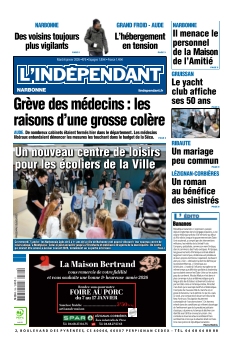 cover L'Indépendant Narbonne n°20260106