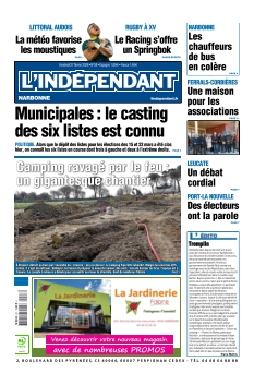 cover L'Indépendant Narbonne n°20260227